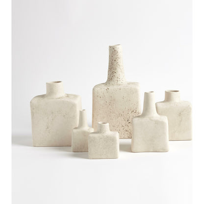 Tall Stack Bottle by Global Views in reactive ivory. Made from earthenware in a eclectic & global style.