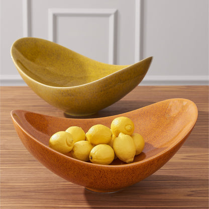 Swoop Bowl by Global Views. Made from ceramic in a modern style.