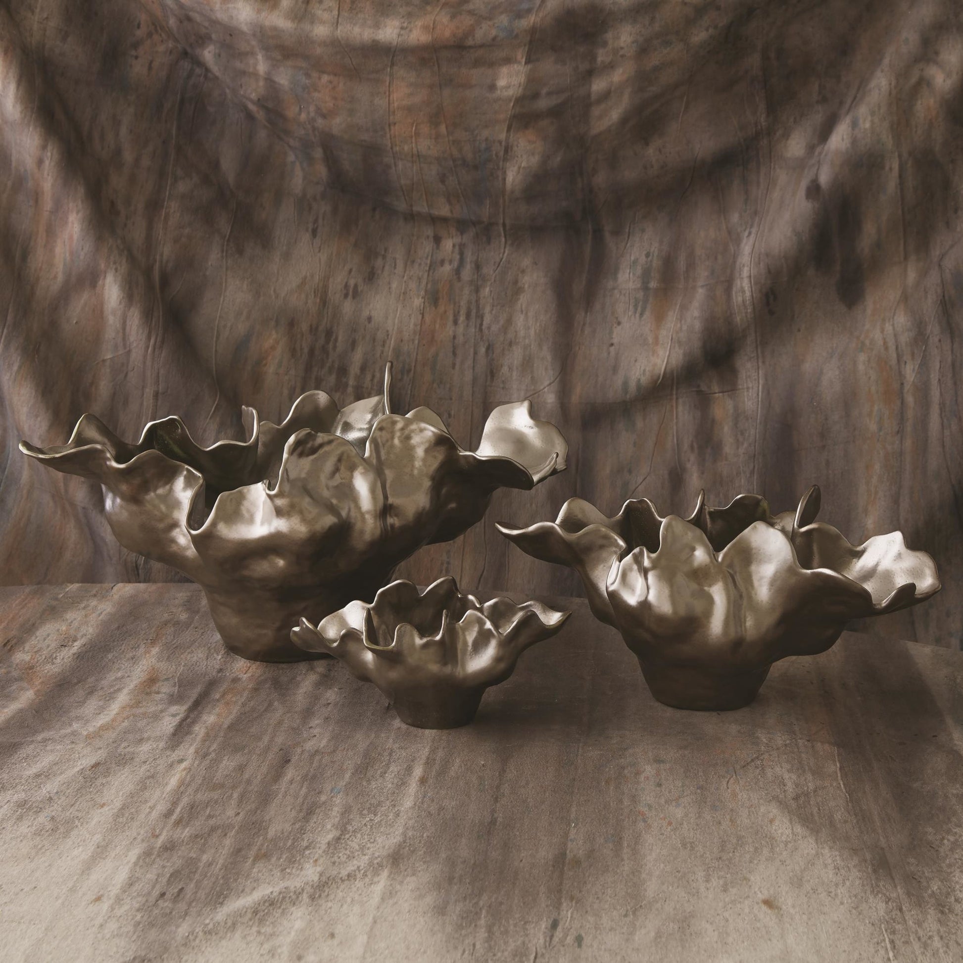 Meteor Bowl by Global Views. Made from ceramic in a coastal style.
