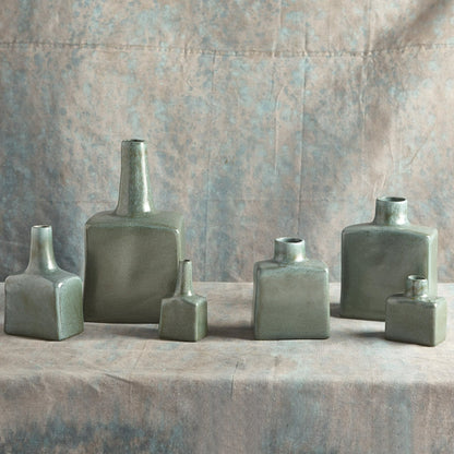 Tall Stack Bottle by Global Views in reactive ivory. Made from earthenware in a eclectic & global style.