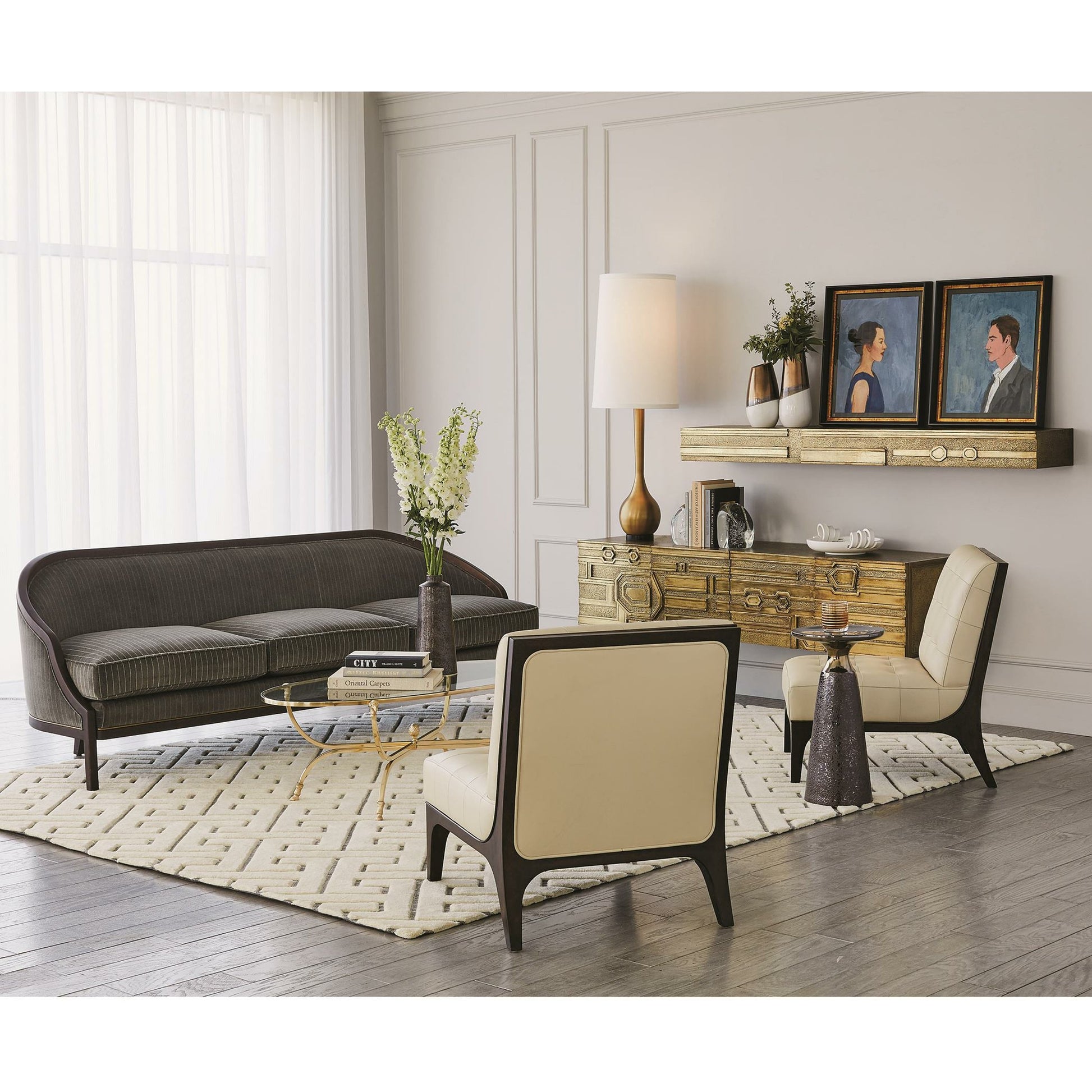 Meteor Taper Table by Global Views in bronze. Made from porcelain in a eclectic & global style.