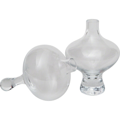 Mini Floating Footed Vase by Global Views. Made from glass in a modern style.