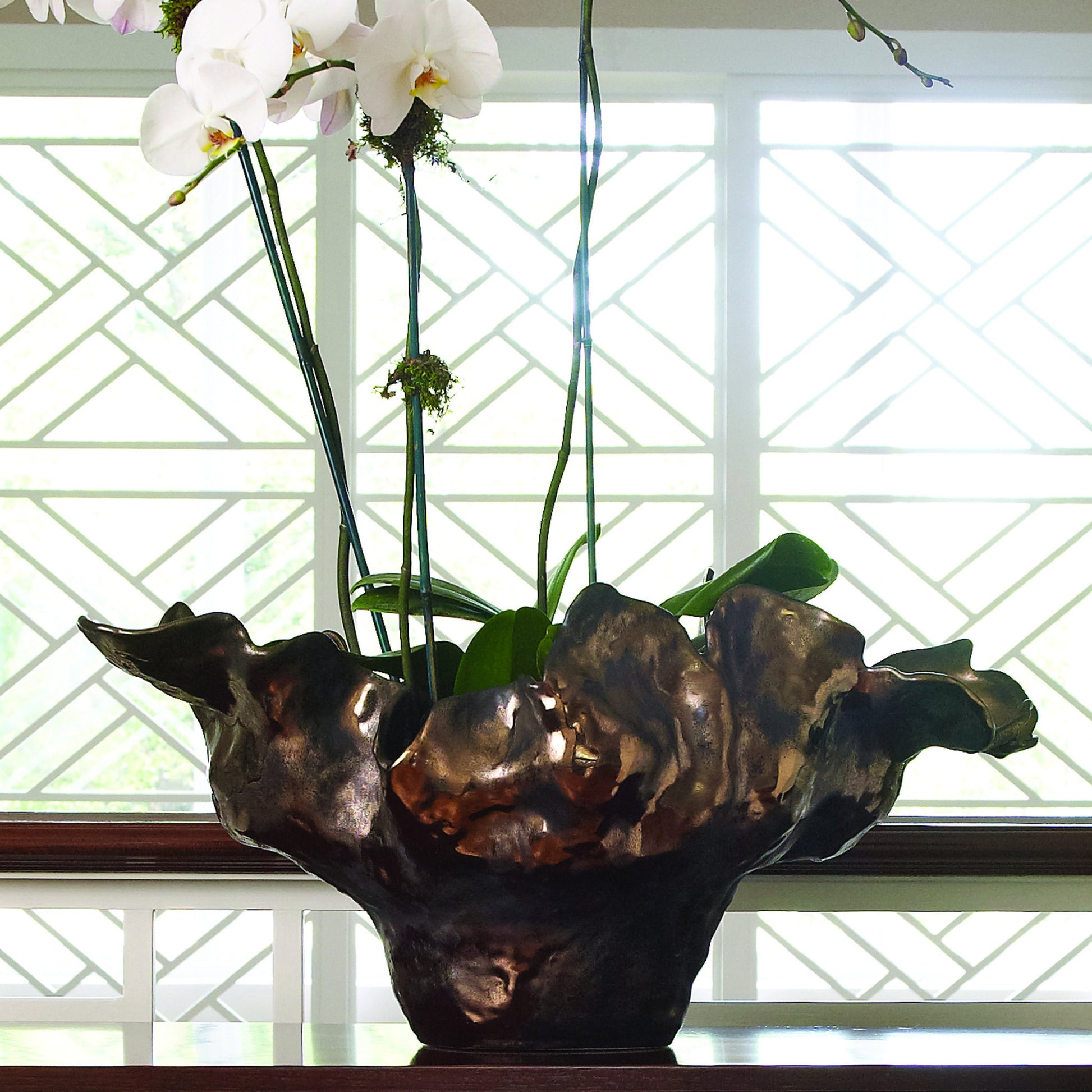 Meteor Bowl by Global Views. Made from ceramic in a coastal style.