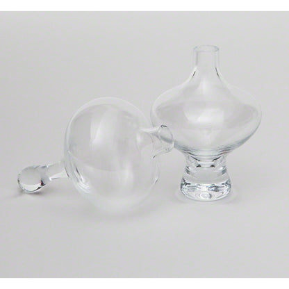 Mini Floating Footed Vase by Global Views. Made from glass in a modern style.