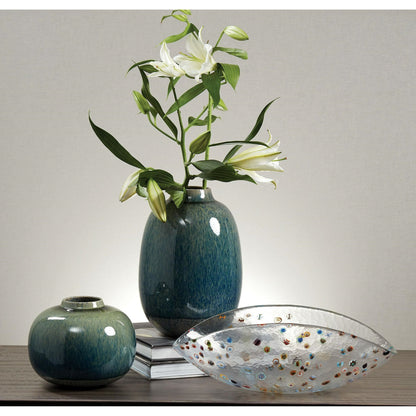 Tidal Vase by Global Views. Made from earthenware in a transitional style.