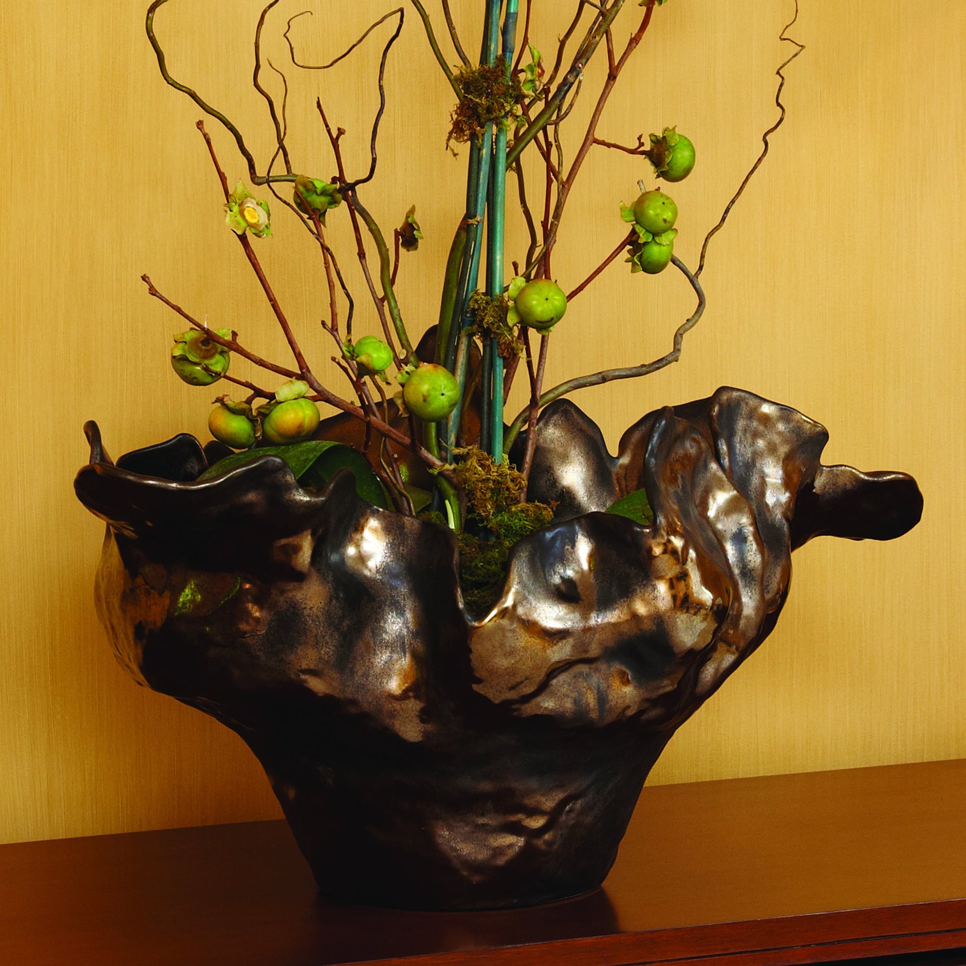 Meteor Bowl by Global Views. Made from ceramic in a coastal style.
