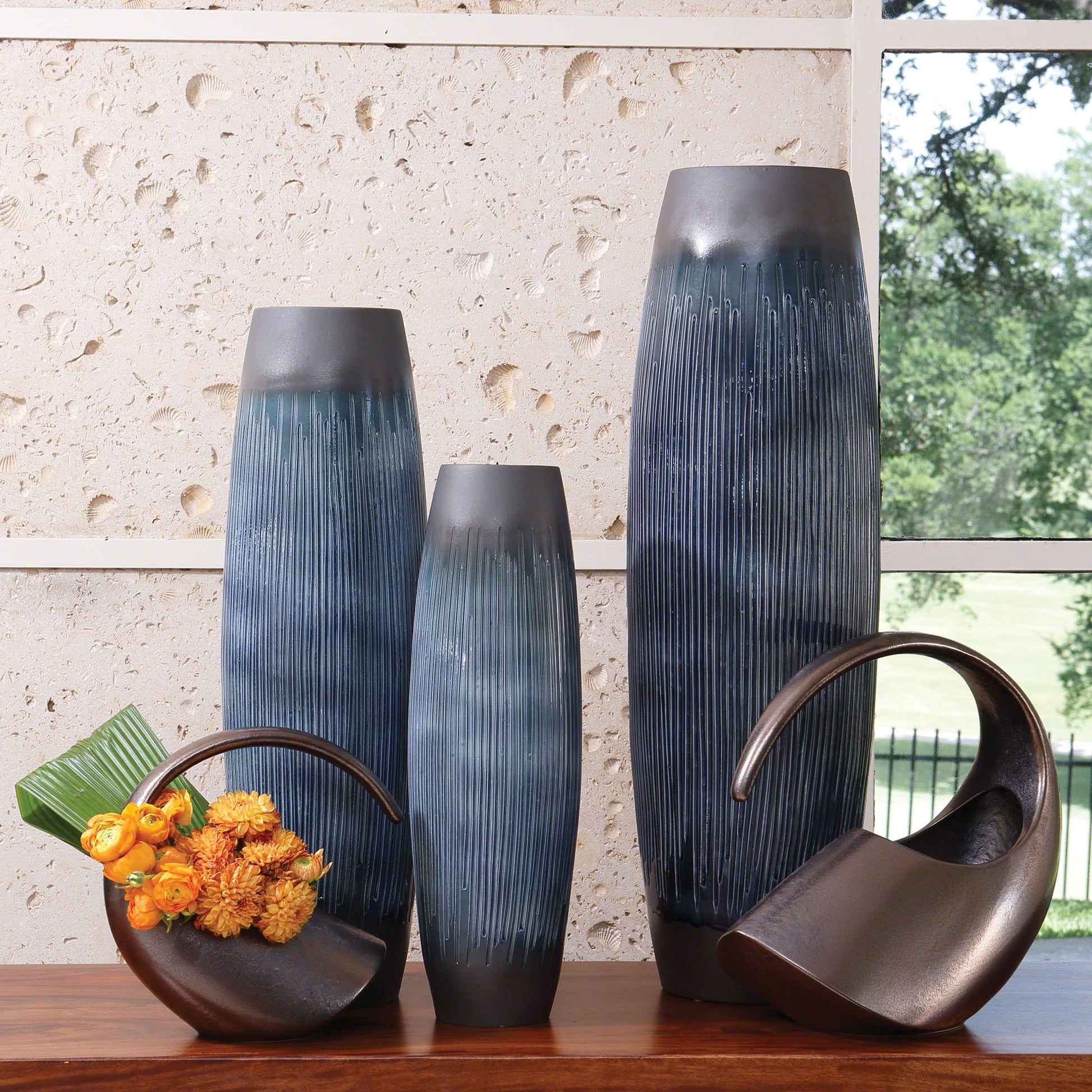 Matchstick Vase by Global Views. Made from porcelain in a eclectic & global style.