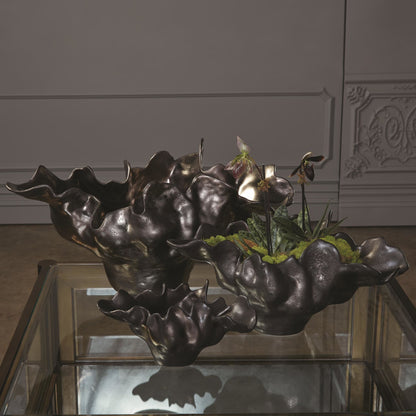 Meteor Bowl by Global Views. Made from ceramic in a coastal style.