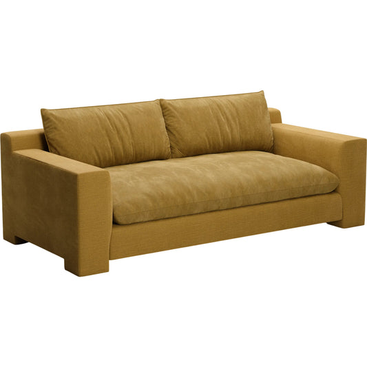 Devon 84" Sofa by Caracole in camel. Made from unique in a eclectic & global style.