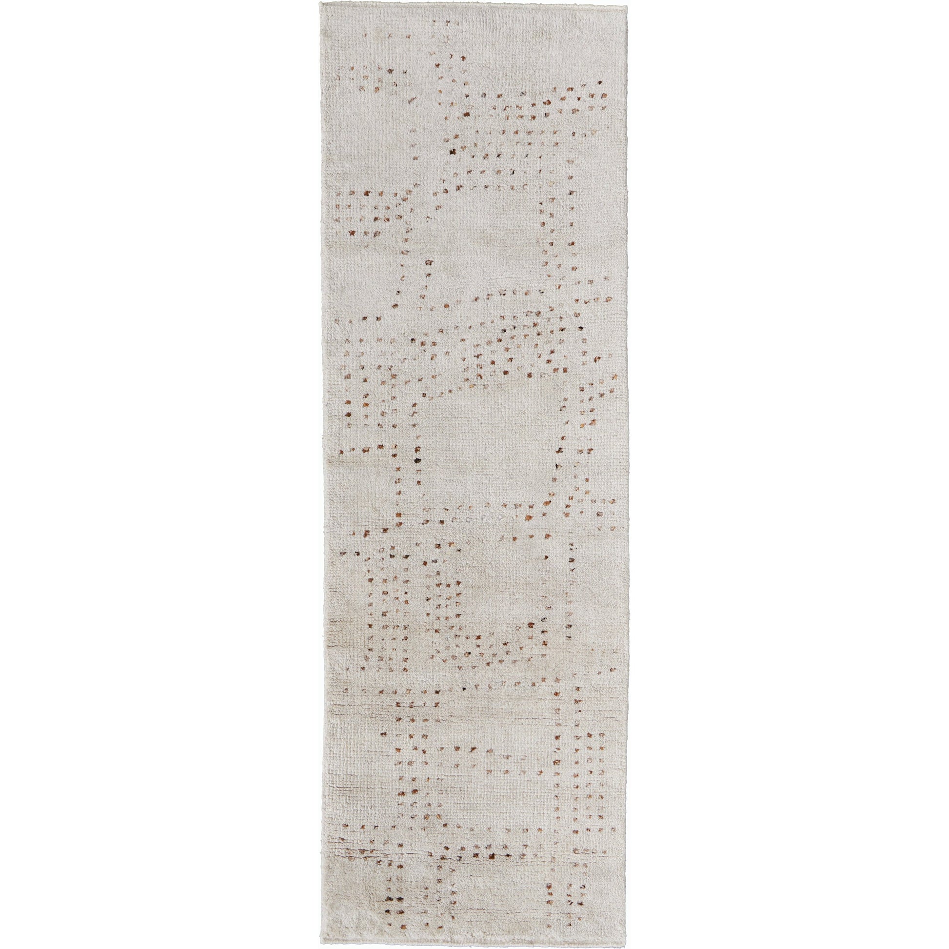 Truxel Polka Dots Rug - T26T6040 by Thom Felicia by Feizy Rugs in tan, brown. Made from wool in a unique style.