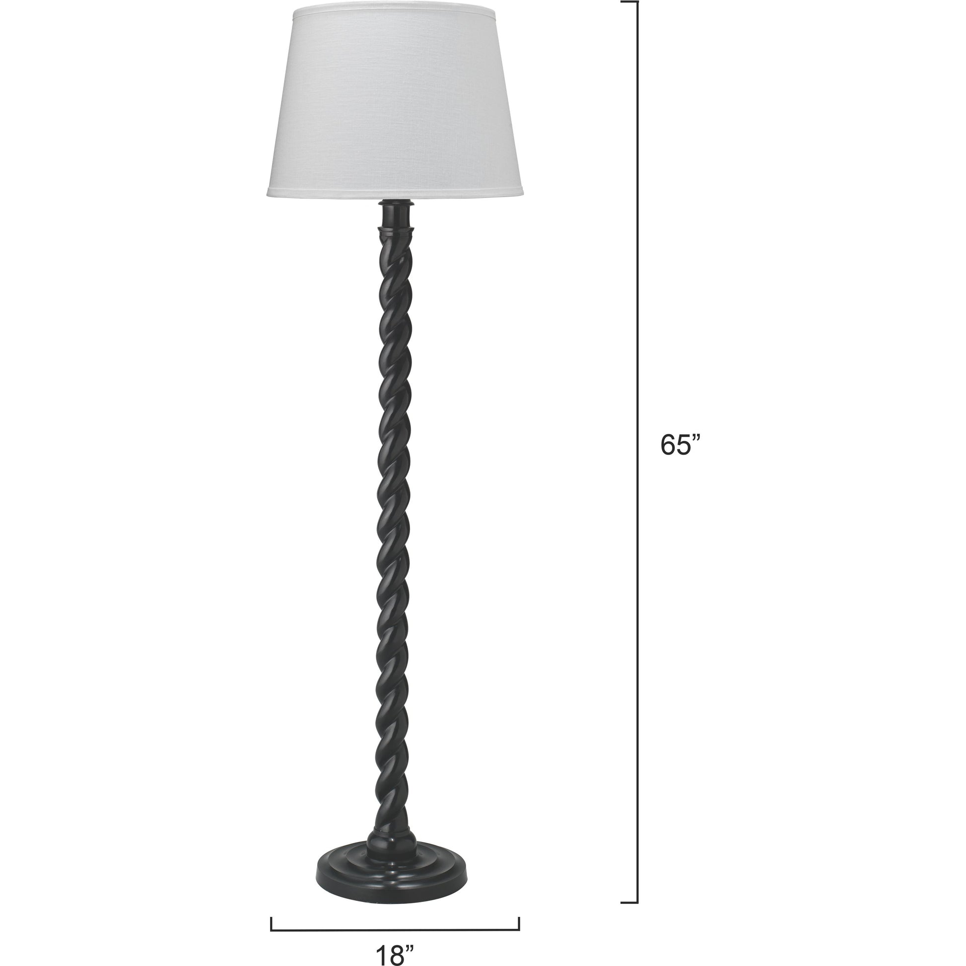 Barley Twist Floor Lamp by Jamie Young. Made from unique in a traditional style.