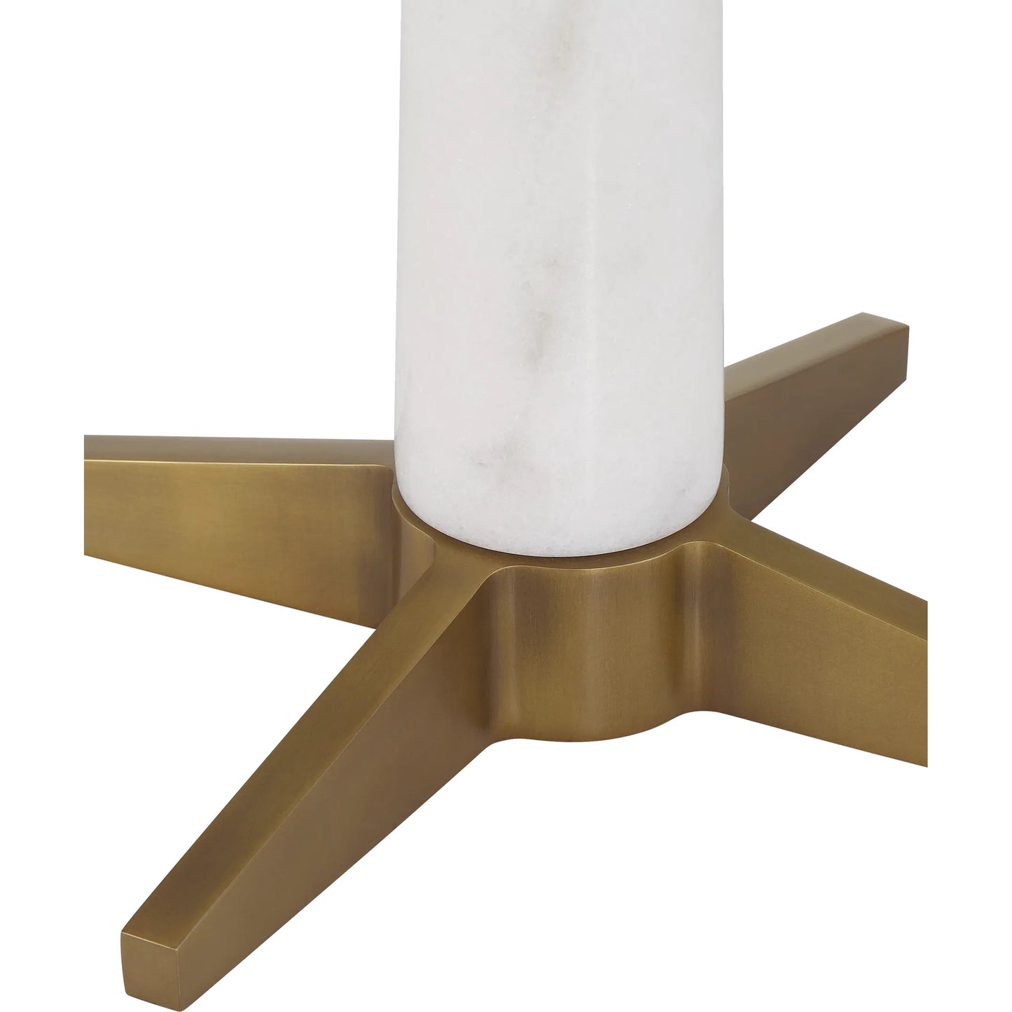002 SI-2387108 | Closeup | Munroe Table Lamp by Currey and Company in white, antique brass. Made from marble, metal in a modern style.