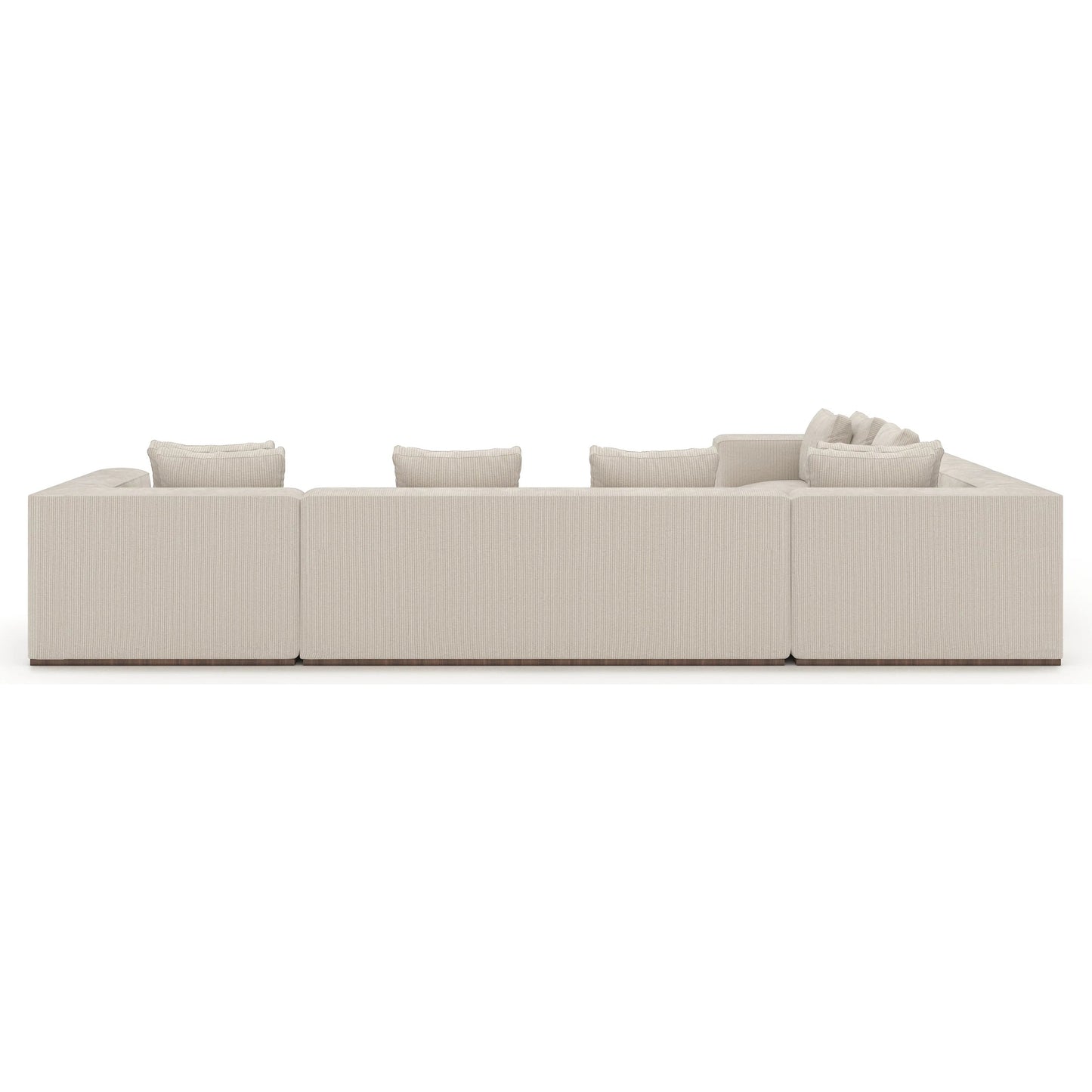 003 SI-2370724 | Additional Silo | Bello 5-Piece Sectional by Caracole in oatmeal and retro walnut. Made from unique in a transitional style.