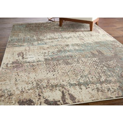 Eden EDN39QRF Rug by Feizy in ivory, blue, purple. Made from polypropylene in a unique style.