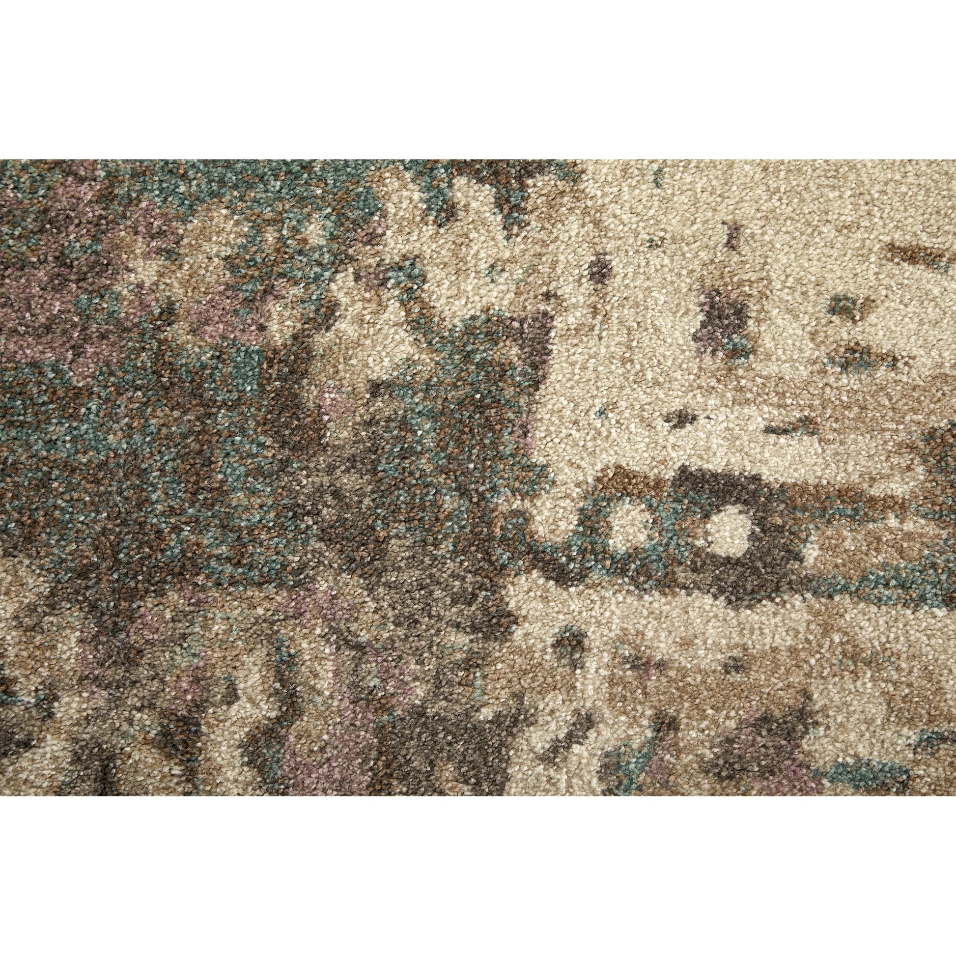 Eden EDN39QRF Rug by Feizy in ivory, blue, purple. Made from polypropylene in a unique style.