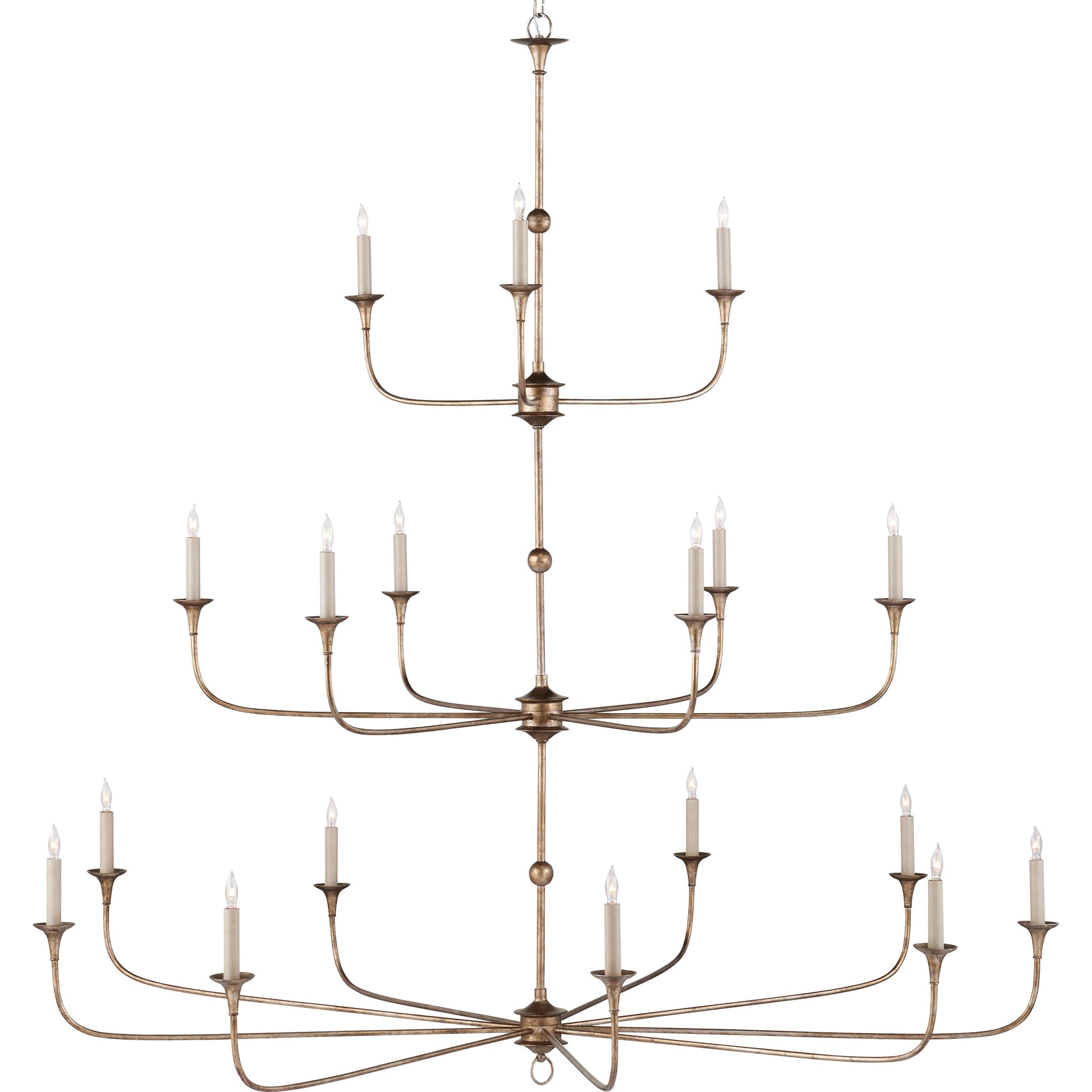 Nottaway Grande Chandelier by Currey and Company. Made from wrought iron in a traditional style.