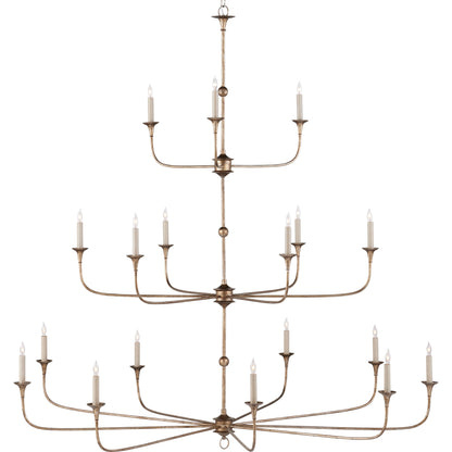 Nottaway Grande Chandelier by Currey and Company. Made from wrought iron in a traditional style.