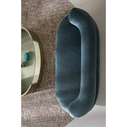 Lagoon Sofa by Caracole in peacock and oracle. Made from unique in a eclectic & global style.