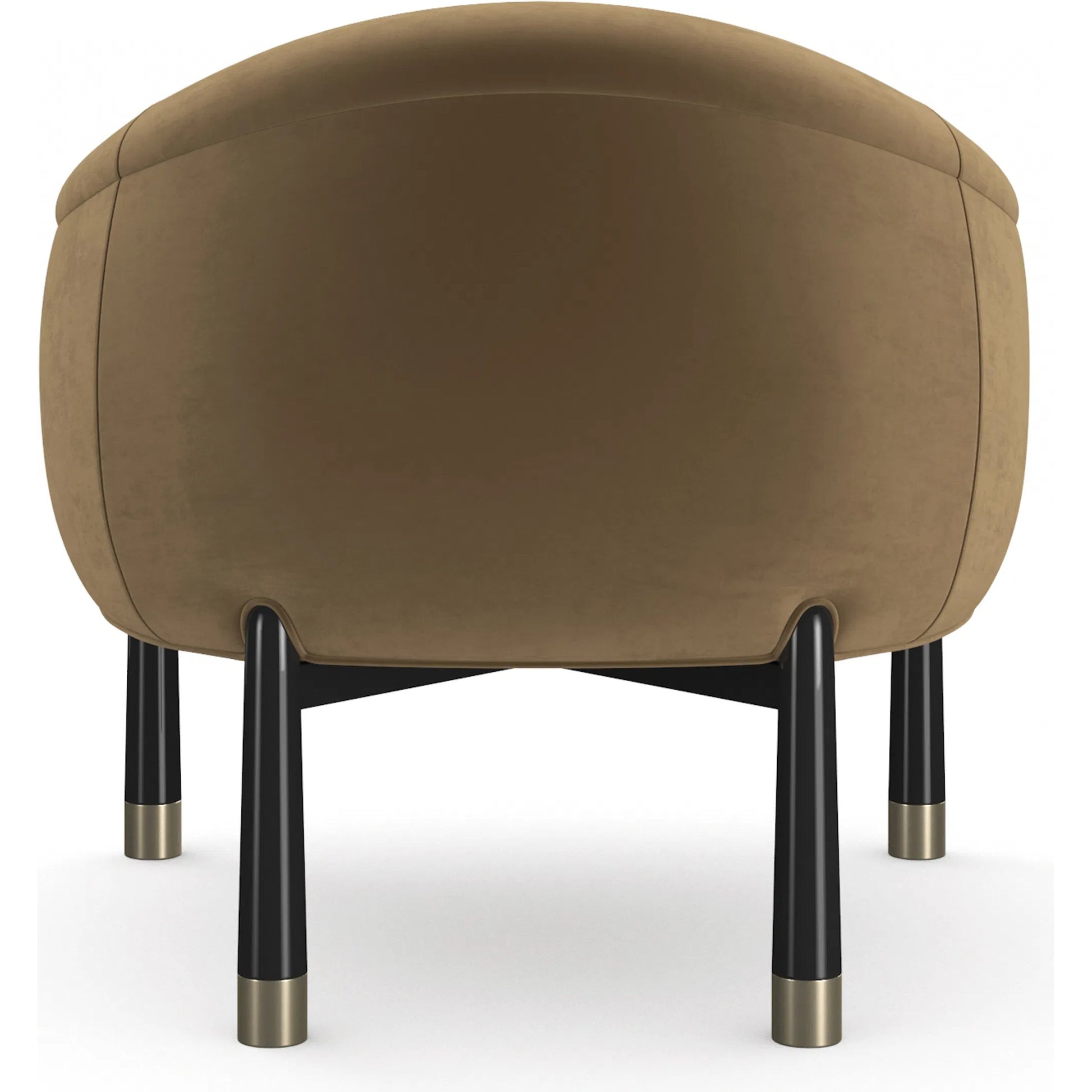 Baton Accent Chair by Caracole in chocolate truffle, whisper of gold. Made from unique in a eclectic & global style.