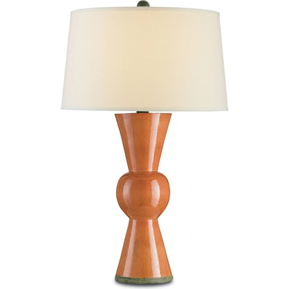 Upbeat Table Lamp by Currey and Company. Made from terracotta, wrought iron in a modern style.