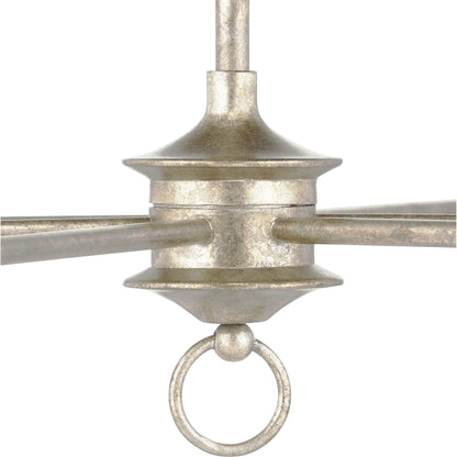 Nottaway Two-Tier Chandelier by Currey and Company. Made from wrought iron in a traditional style.