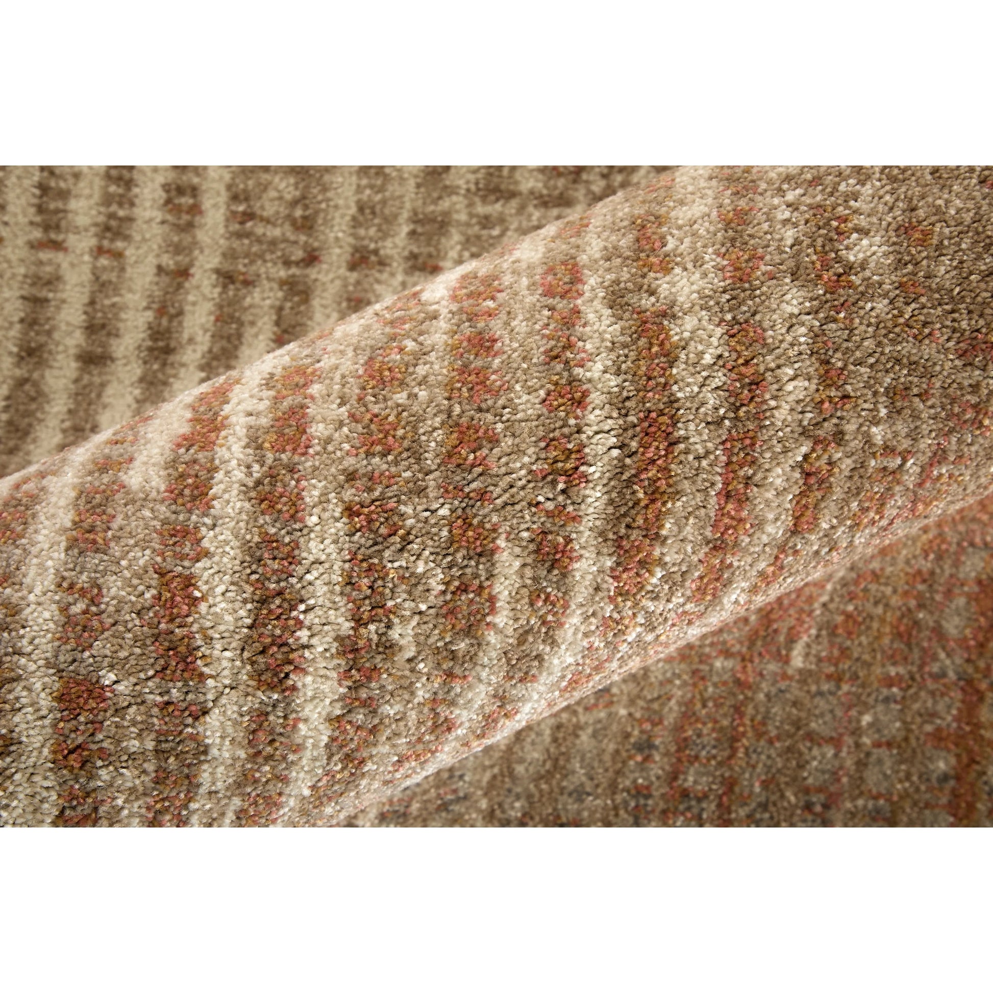 Eden EDN39QPF Rug by Feizy in ivory, taupe, pink. Made from polypropylene in a unique style.