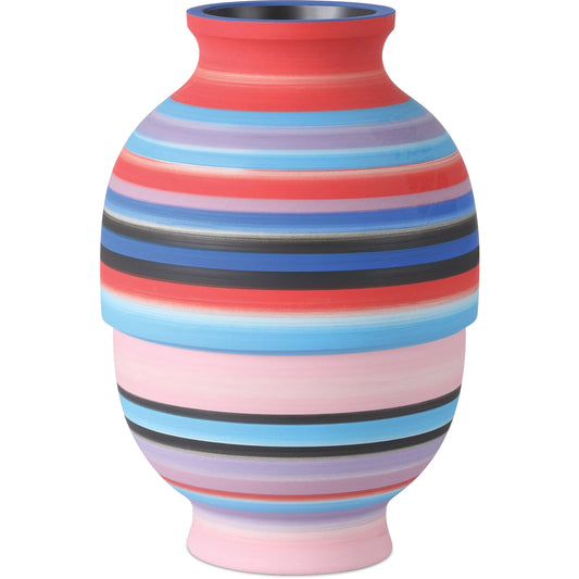 Happy 80'S Bright Vase by Currey and Company in blue, pink, red. Made from porcelain in a eclectic & global style.
