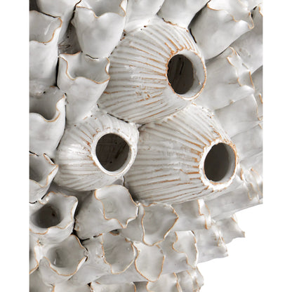 Manitapi Table Lamp by Currey and Company in white. Made from ceramic in a eclectic & global style.