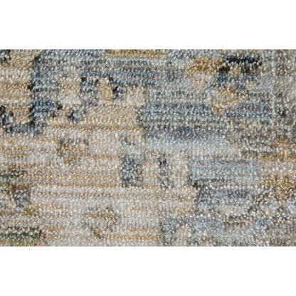 Augustine Traditional Bordered AUG39TZF Rug by Feizy in blue, ivory, tan. Made from polypropylene, polyester in a unique style.