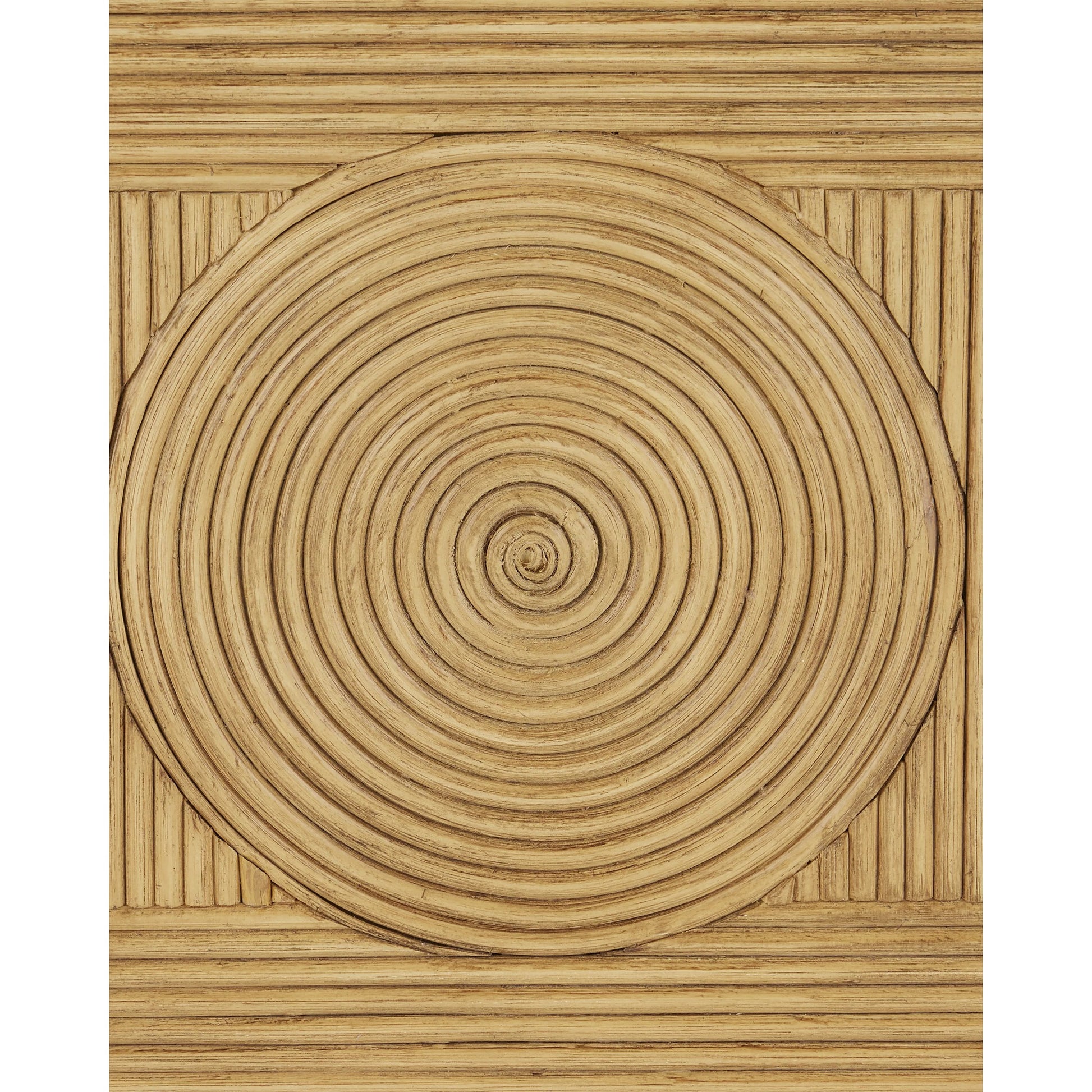 Santos Counter Stool by Currey and Company. Made from mahogany, rattan, brass in a modern style.