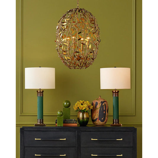 Nova Object Set by Currey and Company. Made from composite in a unique style.