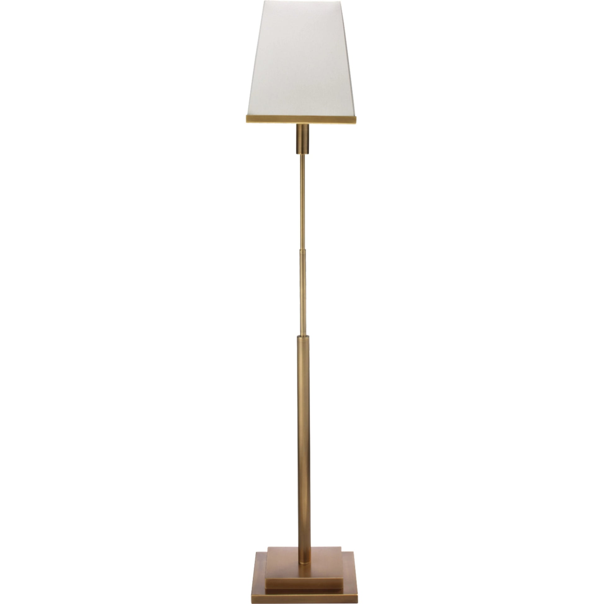 Jud Floor Lamp by Jamie Young in antique brass. Made from steel in a traditional style.