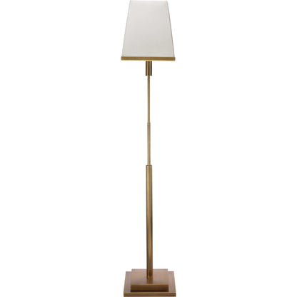 Jud Floor Lamp by Jamie Young in antique brass. Made from steel in a traditional style.
