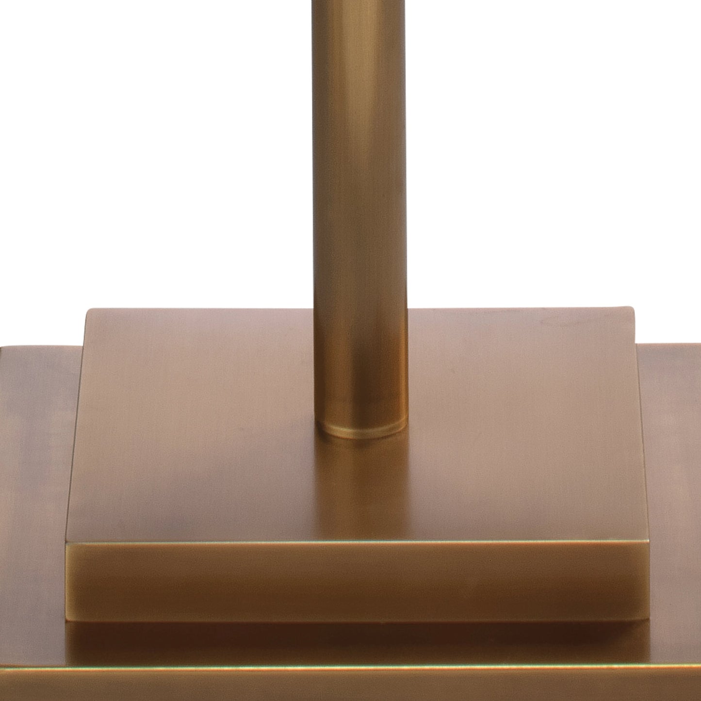 018 S-292007 | Closeup | Jud Floor Lamp by Jamie Young in antique brass. Made from steel in a traditional style.