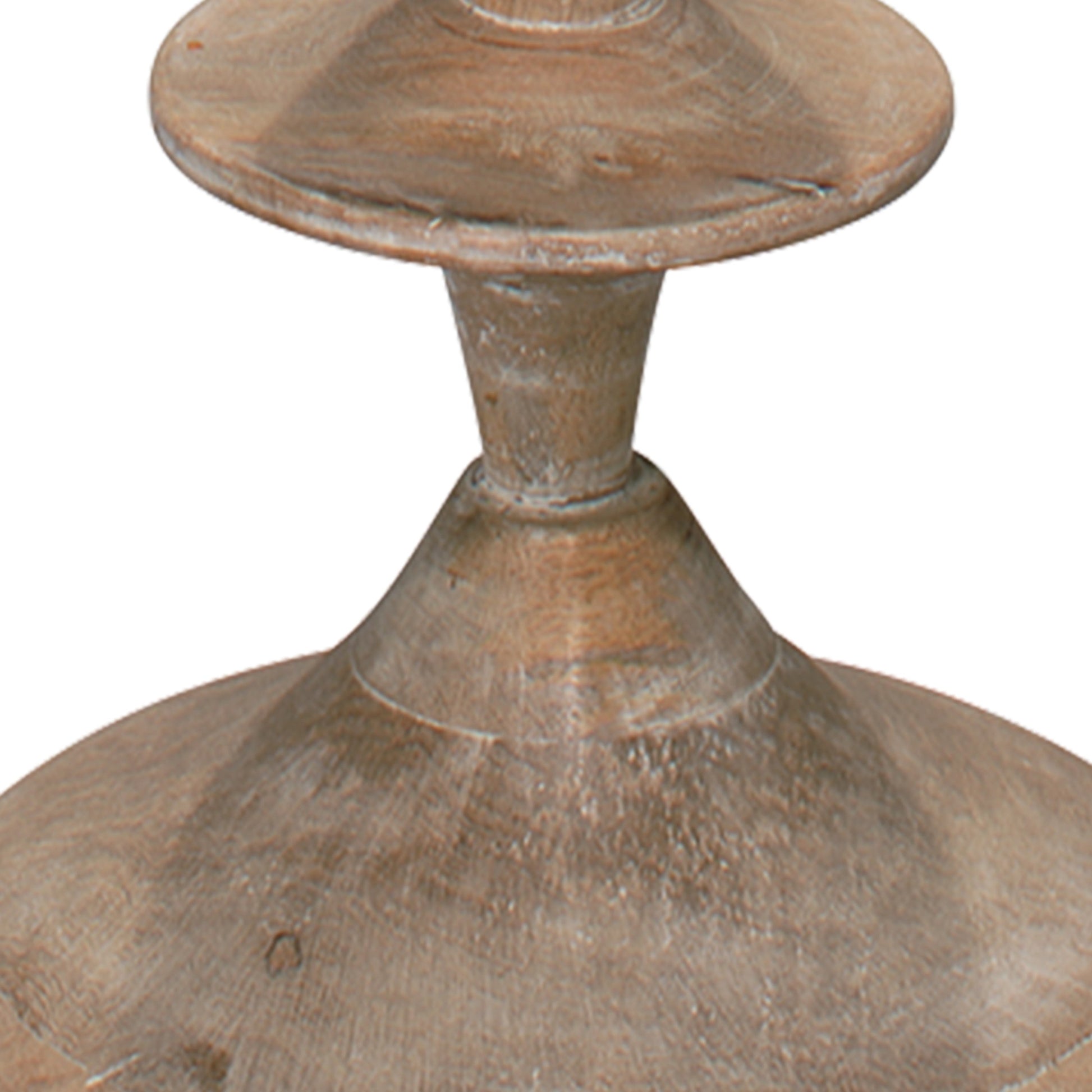 Petite Paro Floor Lamp by Jamie Young in bleached wood. Made from metal in a traditional style.