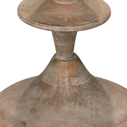 Petite Paro Floor Lamp by Jamie Young in bleached wood. Made from metal in a traditional style.