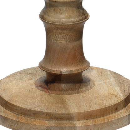 Revolution Floor Lamp by Jamie Young in bleached wood. Made from mango wood in a eclectic & global style.