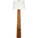 Robertson Floor Lamp by Jamie Young. Made from leather in a unique style.