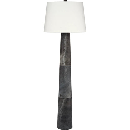 Robertson Floor Lamp by Jamie Young. Made from leather in a unique style.