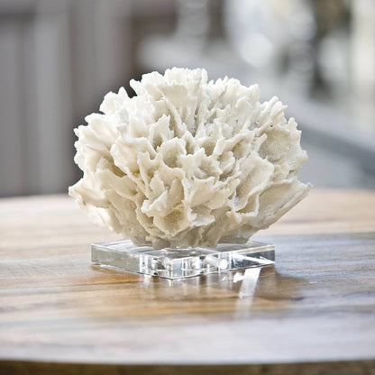 Ribbon Coral by Regina Andrew in white, natural and white. Made from resin in a coastal style.