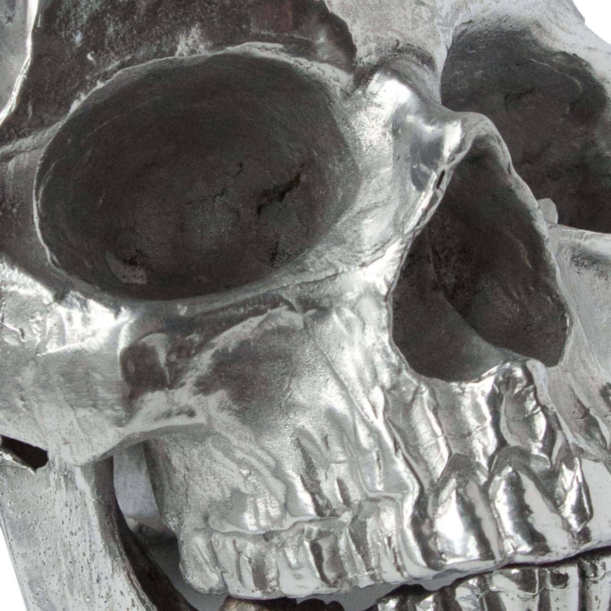 Metal Skull by Regina Andrew in bronze and bronze. Made from aluminum in a modern style.