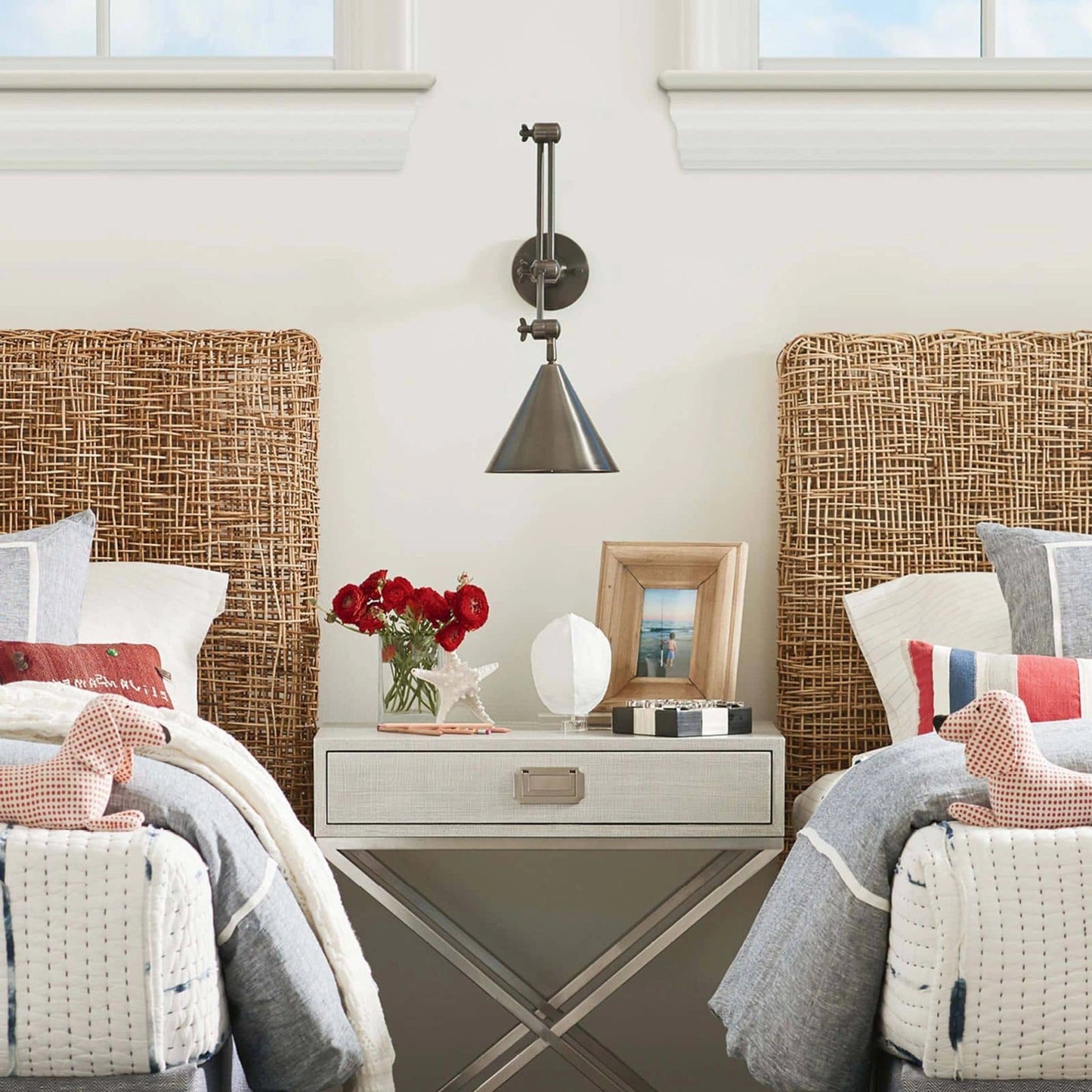 004 S-287335 | Lifestyle | Turtle Shells on Crystal (Set of 2) by Regina Andrew in white, natural. Made from resin in a coastal style.