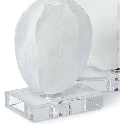 Turtle Shells on Crystal (Set of 2) by Regina Andrew in white, natural. Made from resin in a coastal style.
