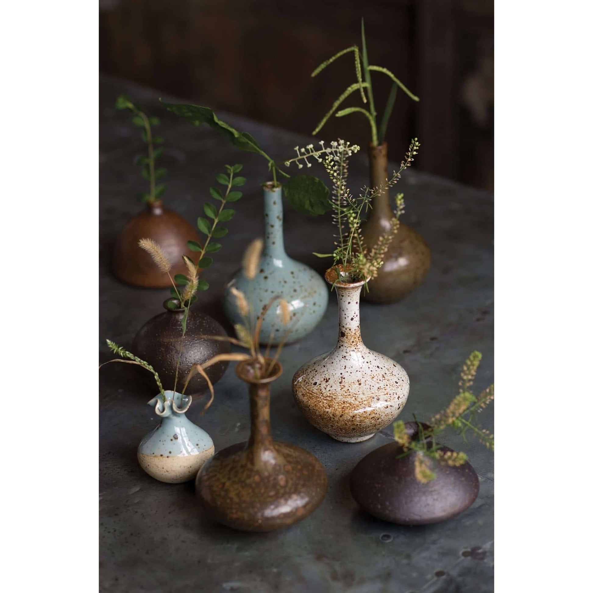 Porcelain Bud Vases by Regina Andrew in brown. Made from ceramic in a eclectic & global style.