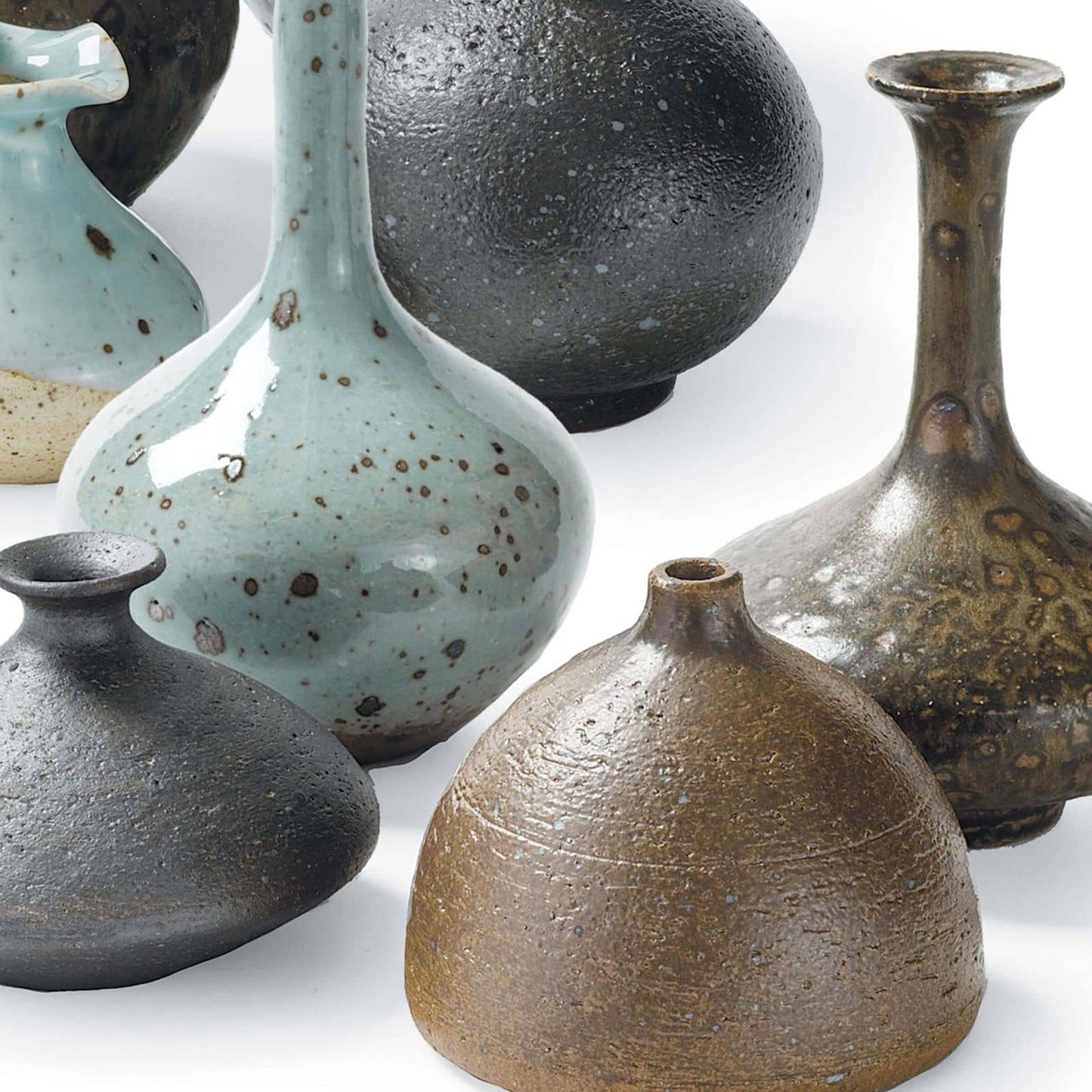004 S-287175 | Closeup | Porcelain Bud Vases by Regina Andrew in brown. Made from ceramic in a eclectic & global style.