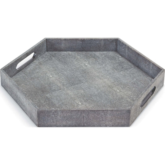 Shagreen Hex Tray by Regina Andrew. Made from mdf in a modern style.