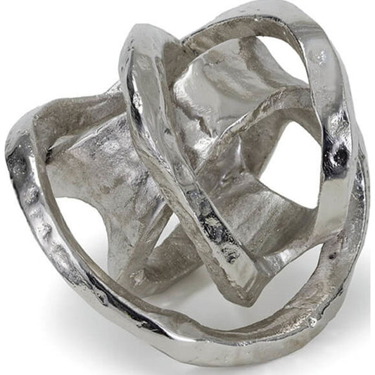 Metal Knot by Regina Andrew. Made from aluminum in a modern style.