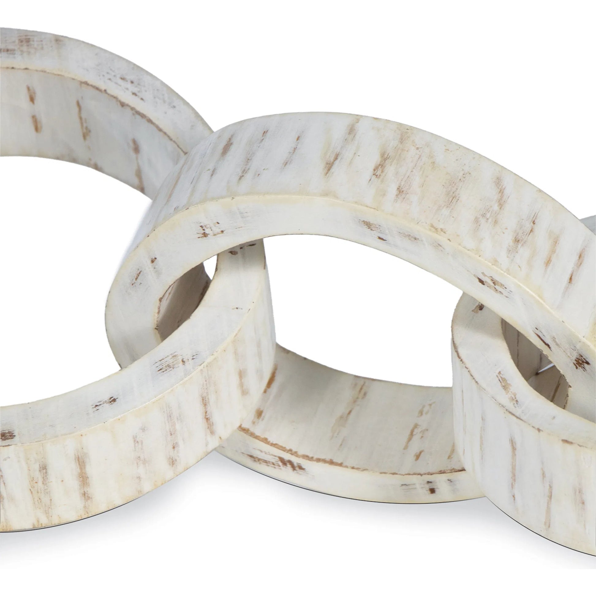 Wooden Links Centerpiece by Regina Andrew. Made from acacia wood in a modern style.