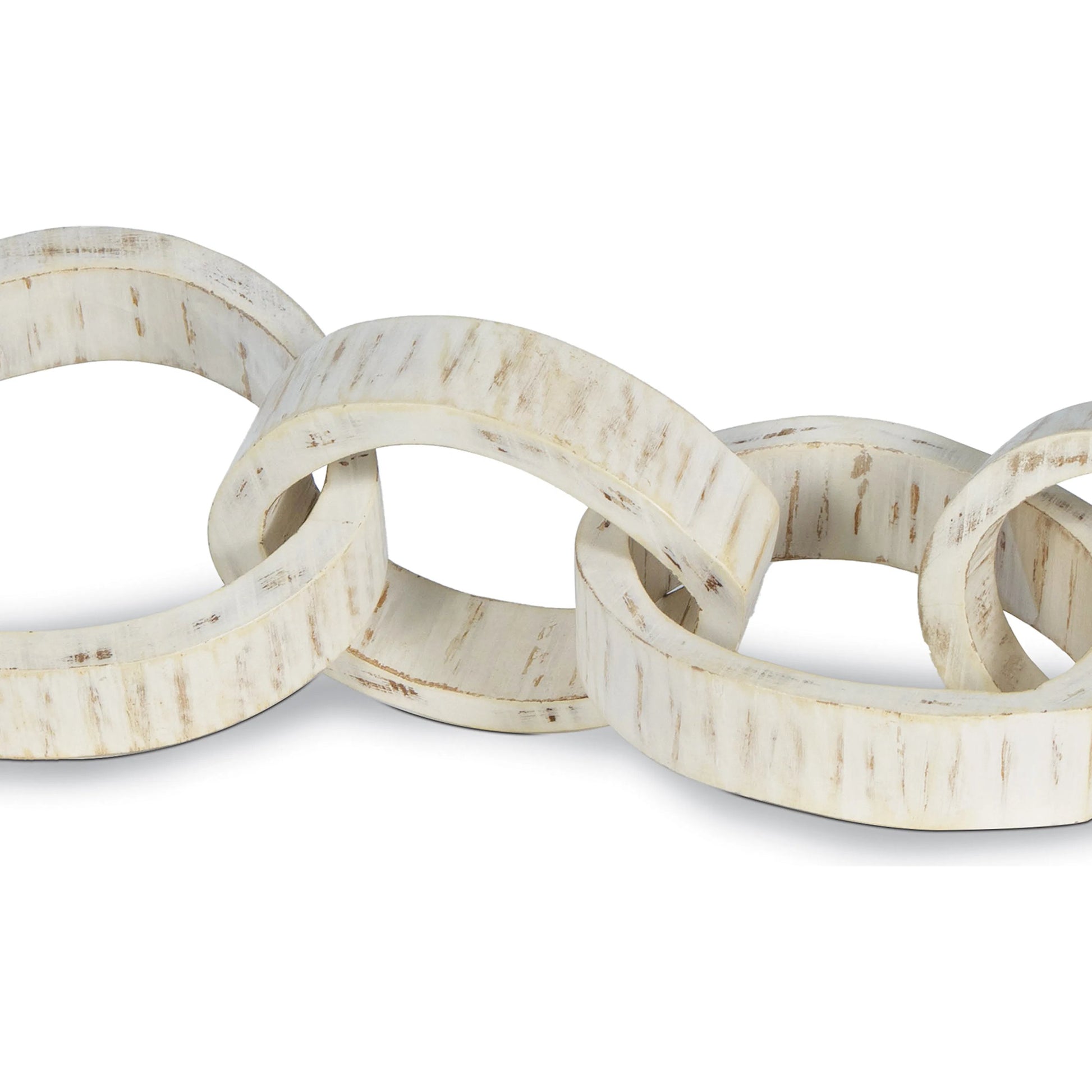 Wooden Links Centerpiece by Regina Andrew. Made from acacia wood in a modern style.