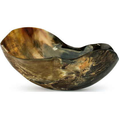 Black Horn Bowl by Regina Andrew in ebony. Made from horn in a eclectic & global style.